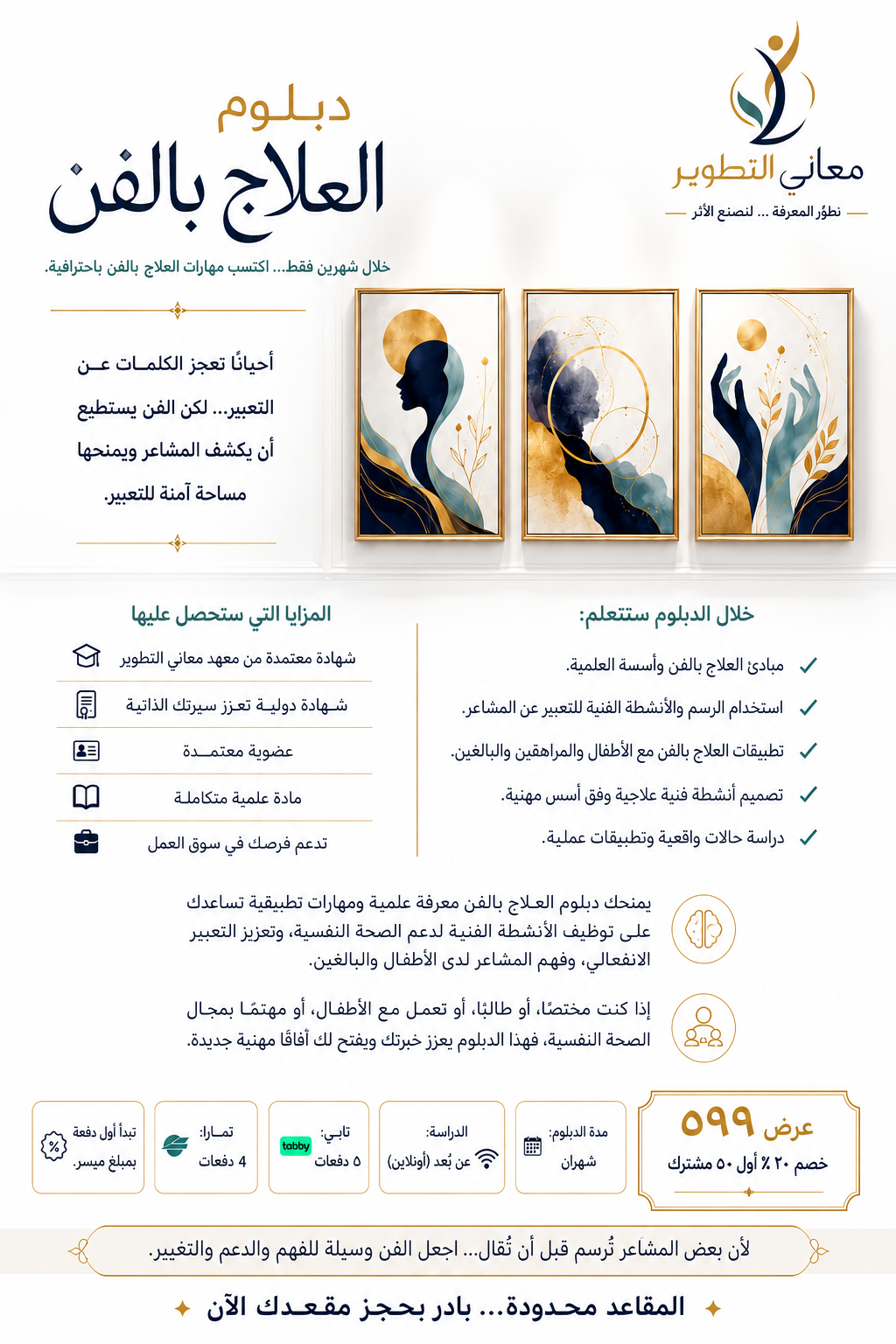 دبلوم العلاج بالفن